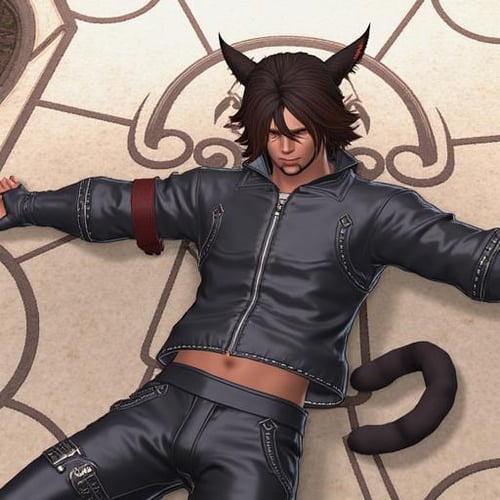 Face 2 Male Miqo'te - FFXIV LoRa - FLUX by Collapsed_Dreams on Tensor.Art