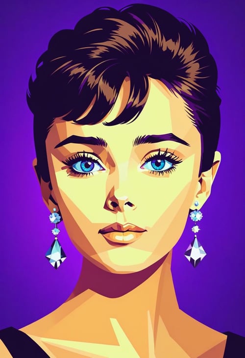 Prismatic Low Poly Vector Portraits by Collapsed_Dreams on Tensor.Art