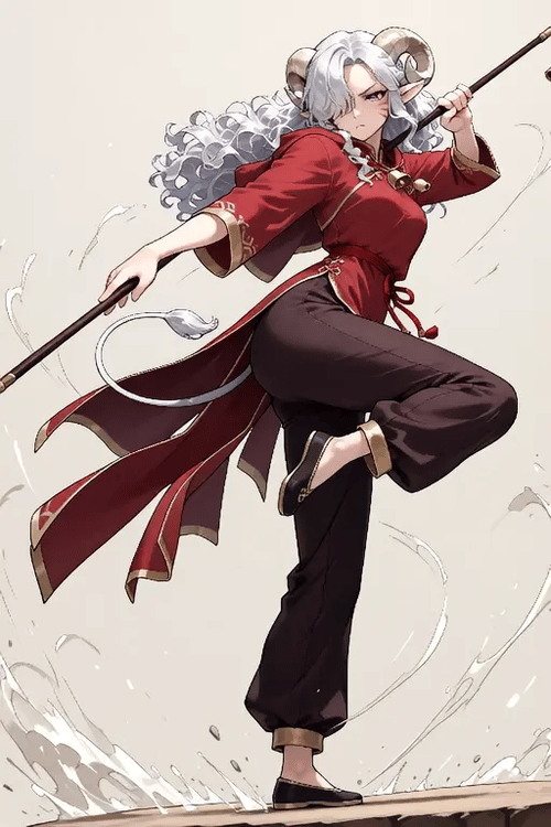 quarterstaff by Tiefling_bard_Diana on Tensor.Art