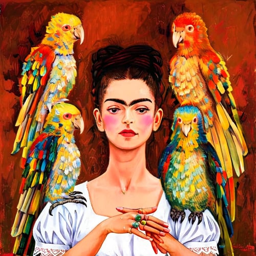 Frida Kahlo art style by pp_trusii on Tensor.Art
