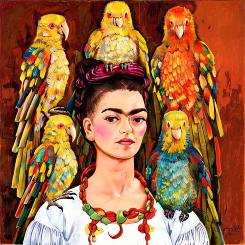 Frida Kahlo art style by pp_trusii on Tensor.Art