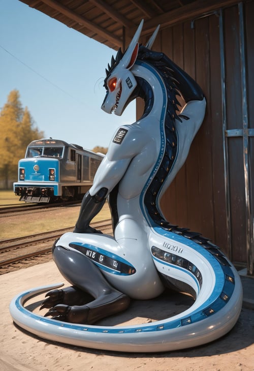 How To Dragon Your Train (Concept) [Illustrious / Pony] by Otter_Enjoyer on Tensor.Art