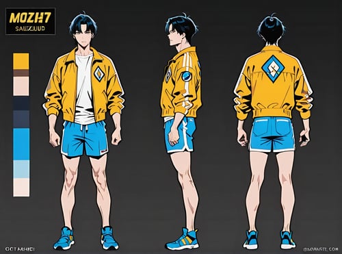 Model Sheet - turnaround - Character design by Oliver DR on Tensor.Art