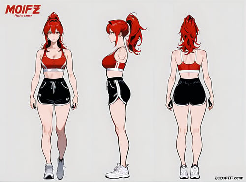 Model Sheet - turnaround - Character design by Oliver DR on Tensor.Art