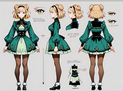Model Sheet - turnaround - Character design by Oliver DR on Tensor.Art