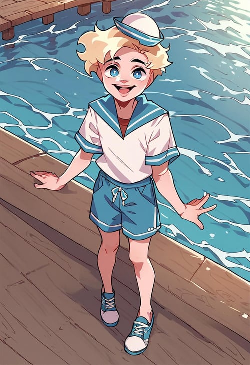 Sailor Vladik|VK stiker|Матрос Владик by Aiulurus on Tensor.Art