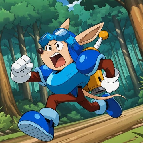 Sparkster (Rocket Knight Adventures) - Illustrious by GallantScythe on Tensor.Art