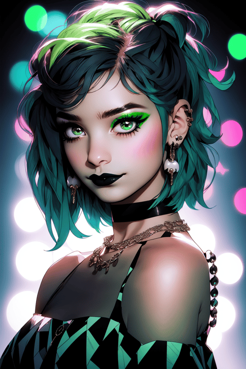 Niji Slime [Beetlejuice Inspired] (LORA) - v1.0 by Collapsed_Dreams on Tensor.Art