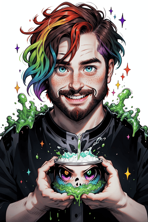 Niji Slime [Beetlejuice Inspired] (LORA) - v1.0 by Collapsed_Dreams on Tensor.Art