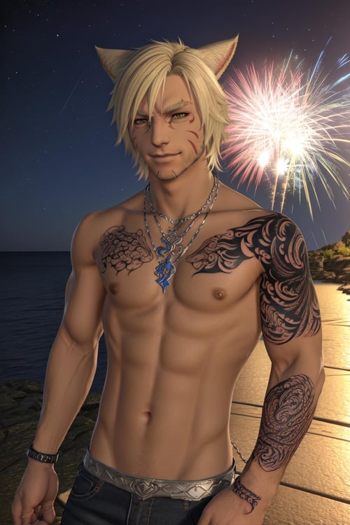 Male Miqote - FFXIV (LORA) - v1.5 by Collapsed_Dreams on Tensor.Art
