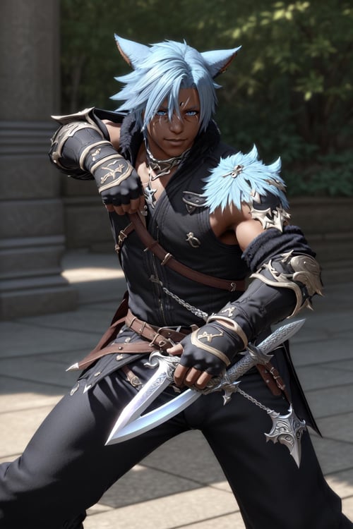 Male Miqote - FFXIV (LORA) - v1.5 by Collapsed_Dreams on Tensor.Art