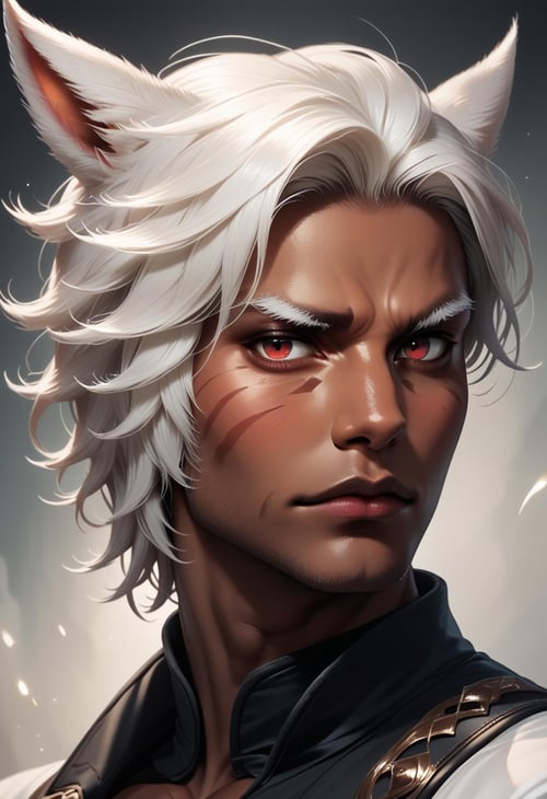 Final Fantasy XIV Male Miqo'te Pony by Collapsed_Dreams on Tensor.Art