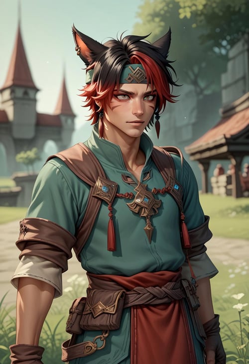 Final Fantasy XIV Male Miqo'te Pony by Collapsed_Dreams on Tensor.Art