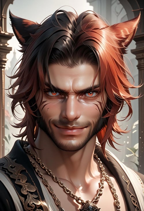 Final Fantasy XIV Male Miqo'te Pony by Collapsed_Dreams on Tensor.Art