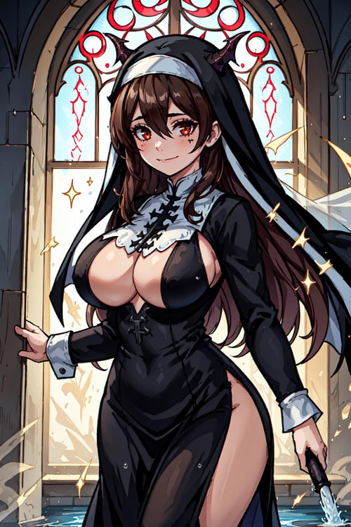 Religious Nightmare Ti Set - DemonNun by Collapsed_Dreams on Tensor.Art