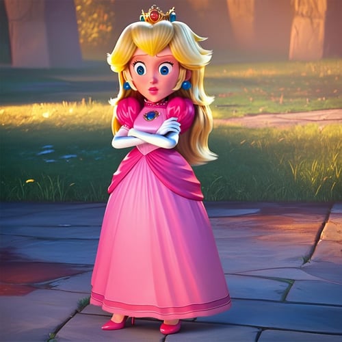 Princess Peach "The Mario Bros Movie" [Pony/Illustrious] by MrCube73 on Tensor.Art