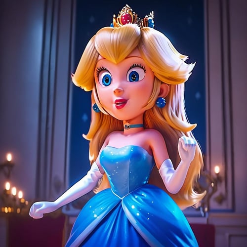 Princess Peach "The Mario Bros Movie" [Pony/Illustrious] by MrCube73 on Tensor.Art