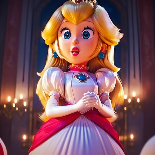 Princess Peach "The Mario Bros Movie" [Pony/Illustrious] by MrCube73 on Tensor.Art