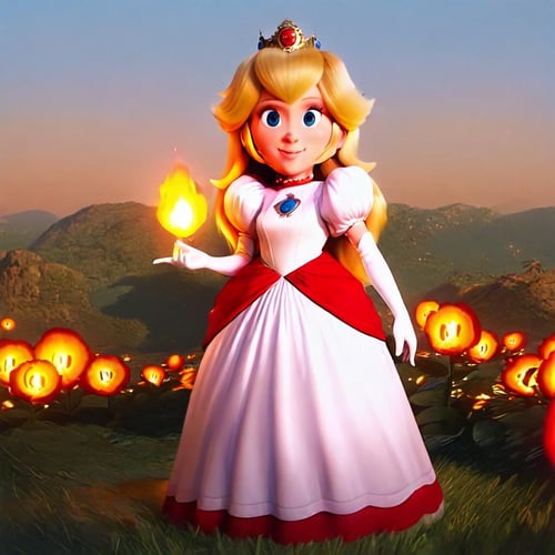 Princess Peach "The Mario Bros Movie" [Pony/Illustrious] by MrCube73 on Tensor.Art