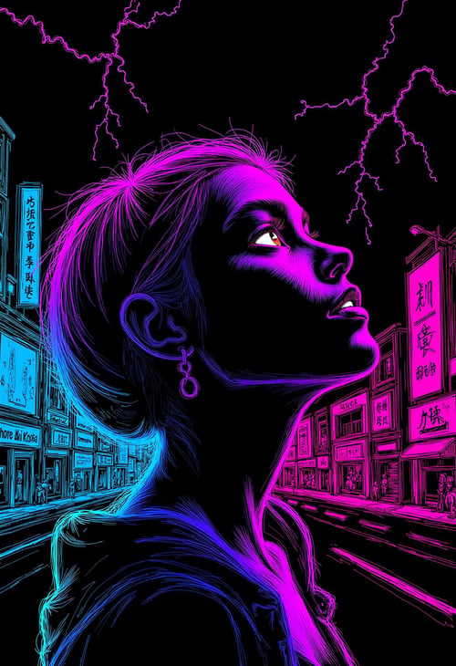 Glowing Drawing by KevenG on Tensor.Art