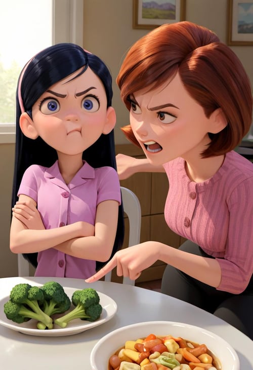 Helen Parr and Violet Parr (The Incredibles 2) by Nedok on Tensor.Art
