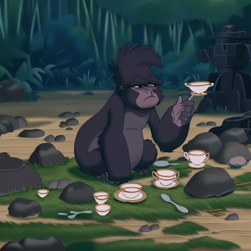 Terk (Tarzan) Pony / Illustrious by bloodknight1 on Tensor.Art