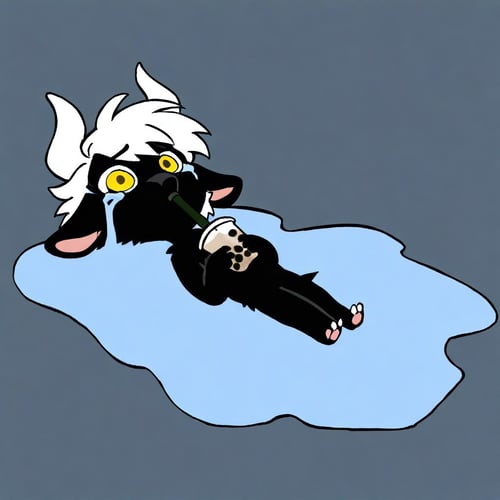 in a puddle of tears & lying and crying | meme concept by Vadigr123 on Tensor.Art