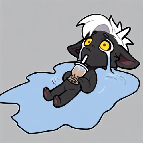 in a puddle of tears & lying and crying | meme concept by Vadigr123 on Tensor.Art