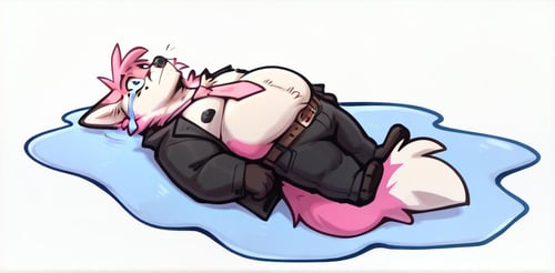 in a puddle of tears & lying and crying | meme concept by Vadigr123 on Tensor.Art