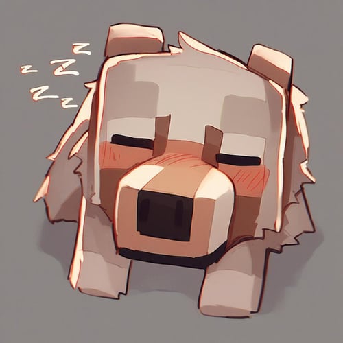 Minecraft Wolf by Vadigr123 on Tensor.Art