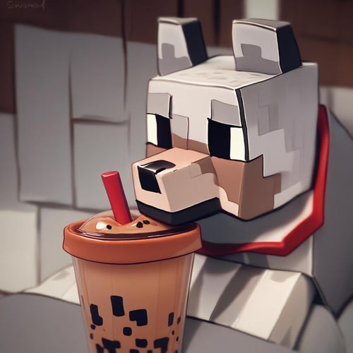 Minecraft Wolf by Vadigr123 on Tensor.Art