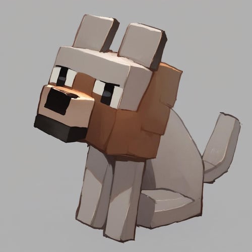 Minecraft Wolf by Vadigr123 on Tensor.Art