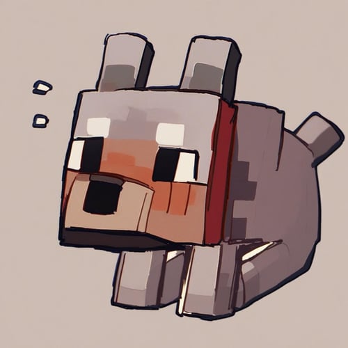 Minecraft Wolf by Vadigr123 on Tensor.Art