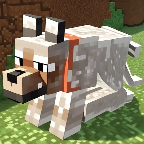 Minecraft Wolf by Vadigr123 on Tensor.Art