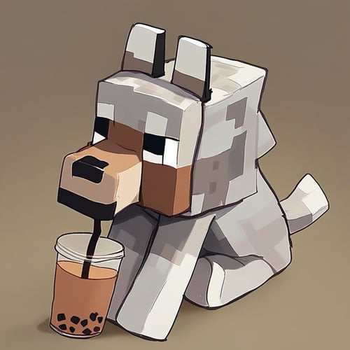 Minecraft Wolf by Vadigr123 on Tensor.Art