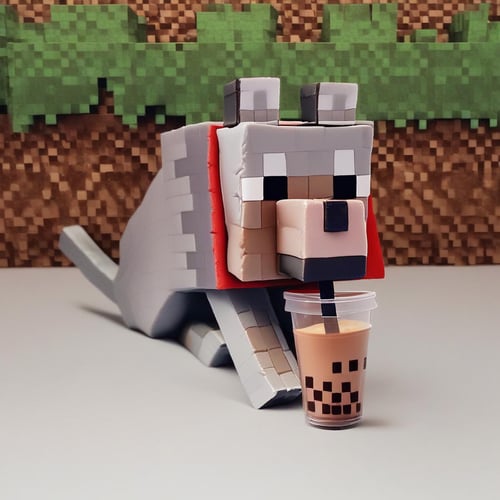 Minecraft Wolf by Vadigr123 on Tensor.Art