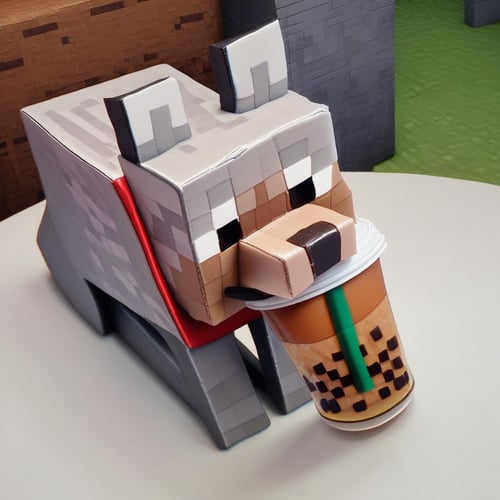 Minecraft Wolf by Vadigr123 on Tensor.Art