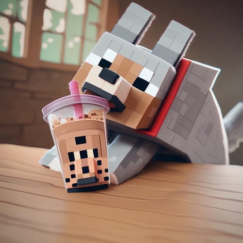 Minecraft Wolf by Vadigr123 on Tensor.Art