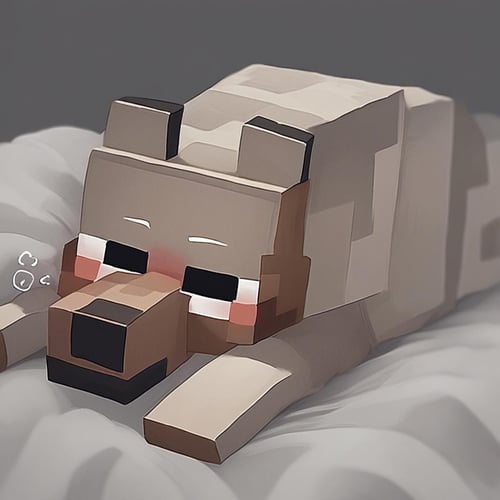 Minecraft Wolf by Vadigr123 on Tensor.Art