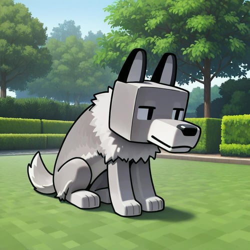 Minecraft Wolf by Vadigr123 on Tensor.Art