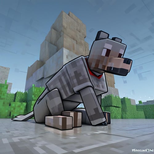 Minecraft Wolf by Vadigr123 on Tensor.Art