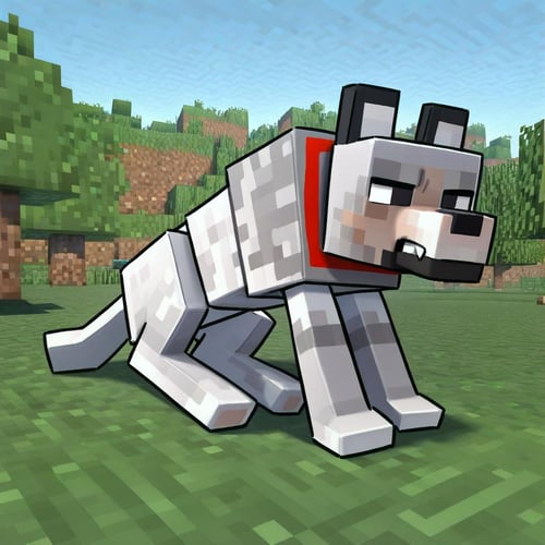 Minecraft Wolf by Vadigr123 on Tensor.Art