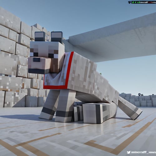 Minecraft Wolf by Vadigr123 on Tensor.Art