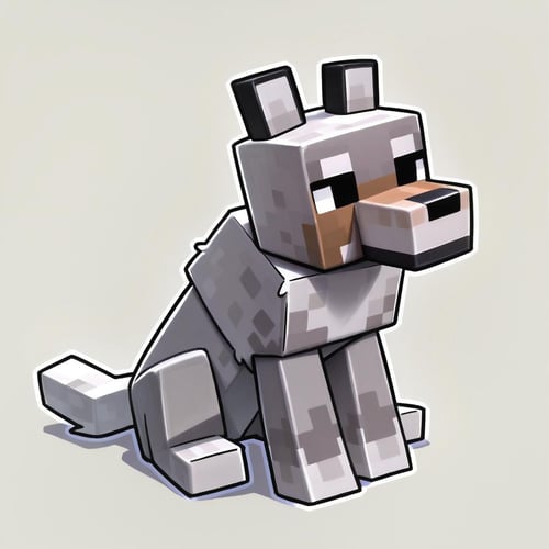 Minecraft Wolf by Vadigr123 on Tensor.Art