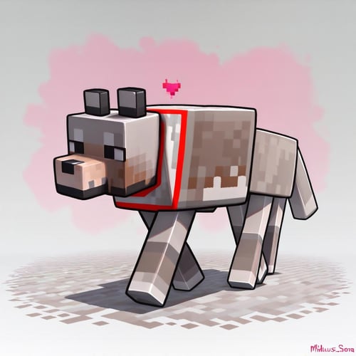 Minecraft Wolf by Vadigr123 on Tensor.Art