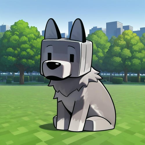 Minecraft Wolf by Vadigr123 on Tensor.Art