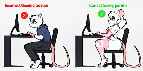 Correct Gaming Posture & Incorrect Gaming Posture | meme Concept by Vadigr123 on Tensor.Art