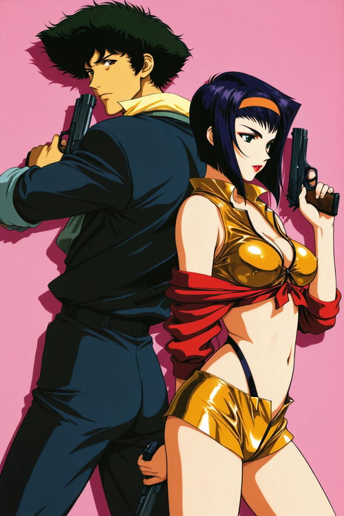 [illustrious XL] 4 in 1 ,Toshihiro Kawamoto/川元利浩 《Cowboy Bebop》/《星际牛仔》- Artist Style by flyx3 on Tensor.Art