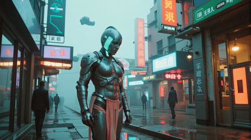 Neon Mist Dystopia by KELIK.AI on Tensor.Art