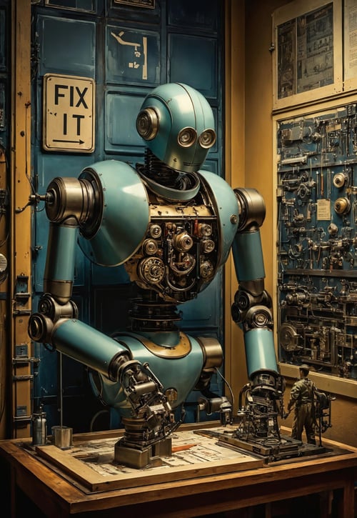 Robotics World  - Retro style - SDXL by doug0011 on Tensor.Art